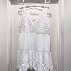 American Eagle Outfitters | Dresses | American Eagle Nwt Crochet Vneck  Tiered Mini Dress Xxl Nwt | Poshmark